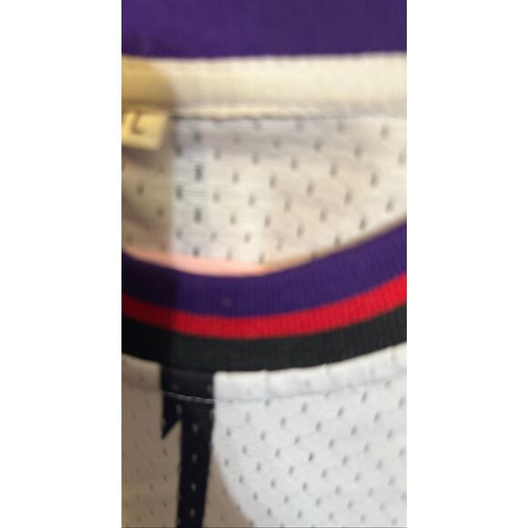 Baywood Classics Men's White Purple Athletic Rare Basketball Jersey Size Large - Picture 5 of 9